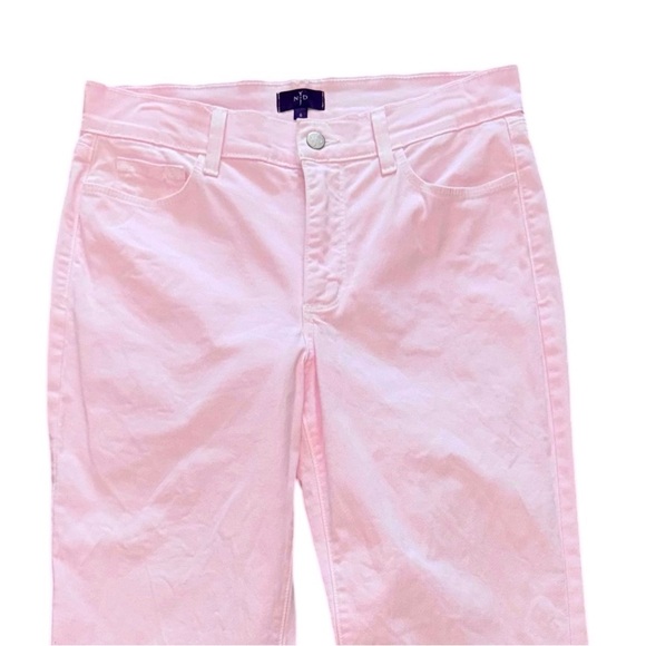 NYDJ Size 6 Soft Pink High-Waist 5 Pocket Bootcut Jeans Cotton-Spandex - Picture 3 of 8